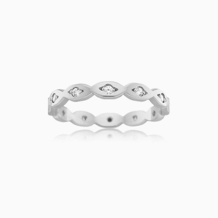Lab diamond infinity ring