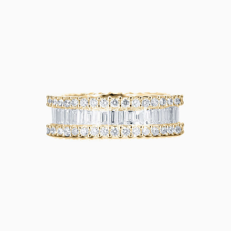 Baguette and Round Eternity Ring