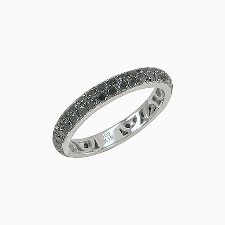 Black diamond Wedding Ring