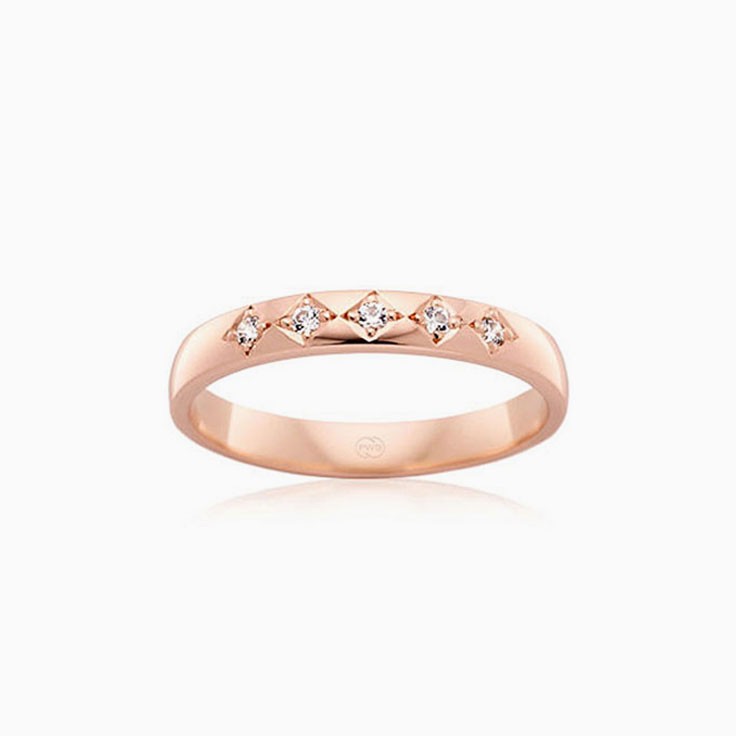 5stone diamond wedding ring B2021