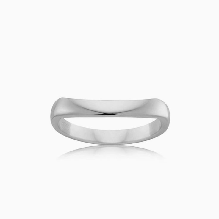 Curved Womens Wedding Ring