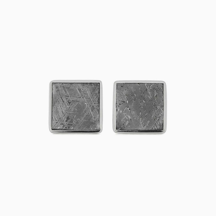 Square Meteorite Cufflinks