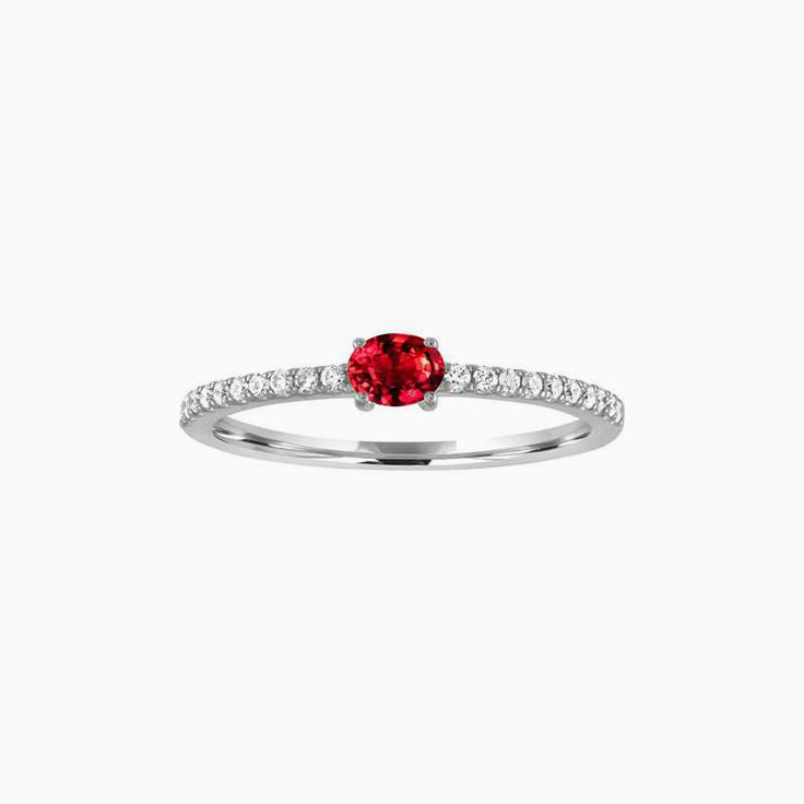 Red oval Ring