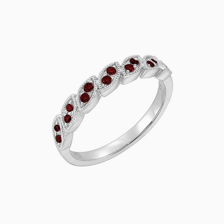 Marquise shape ruby ring