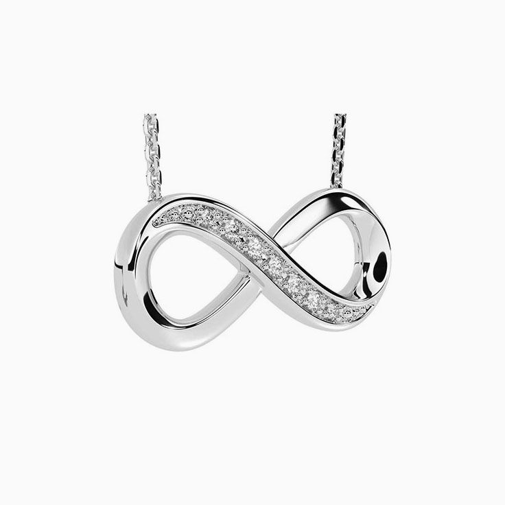 Pave Infinity Necklace